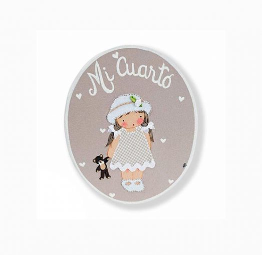 placas para puertas infantiles personalizadas con nombre bebe decorativa artesanal nina nino regalos originales blaucasa pamela gorrito osito