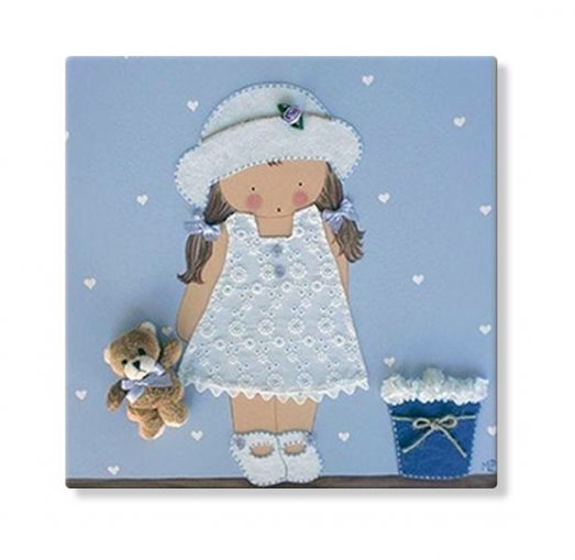 cuadros infantiles personalizados con nombre artesanales lienzos decoracion regalos bebes niños niñas blaucasa pamela maceta