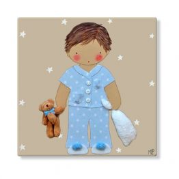 cuadros infantiles personalizados con nombre artesanales lienzos decoracion regalos bebes niños niñas blaucasa pijama