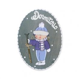 placas para puertas intantiles personalizadas con nombre bebe decorativa artesanal niña niño regalos originales blaucasa esquí invierno